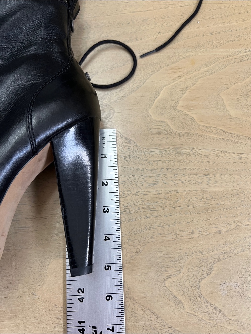 Alexander Wang Black Lace-Up Peep-Toe High Heel Boots - Picture 10 of 15